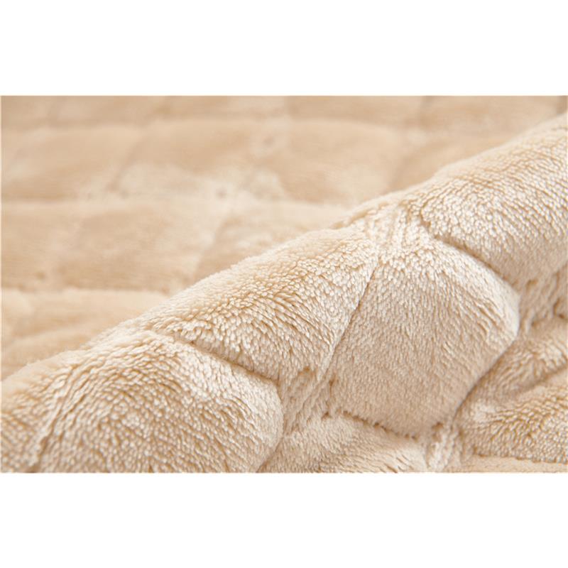 Winter Siamese Sofa Cushions Simple Modern Solid Color Plush Plaid Sofa Set