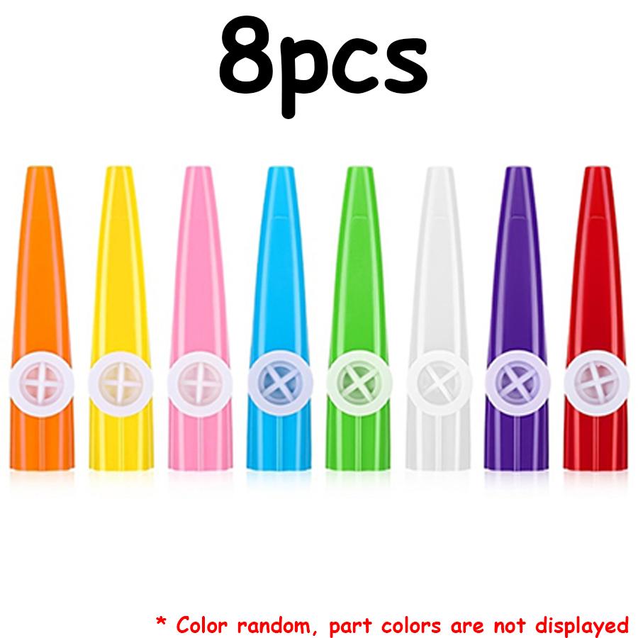 4/8/12pcs Plastic Kazoo Ancient Classic Vocal Wind Instruments Music Production Background Music Speaker Party Sounding Props