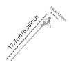 4PCS Silver Hair Bun Sticks For Long Hair Ancient Metal Hairpins With Moonstone Decoration Chinese Costume Hairpin