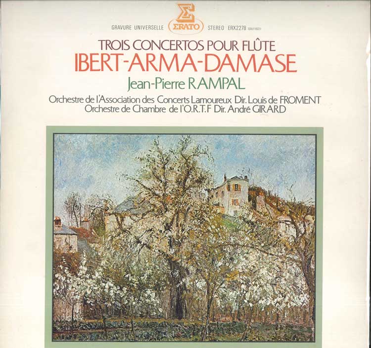 

LP Record - Ibert: Flute Concerto / Alma: Diver ERX2278 ERATO Japan Classical Used
