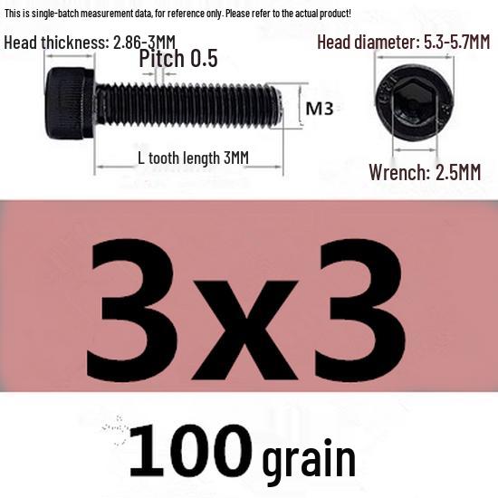 High-Strength Grade 12.9 Internal Hex Head Screws M1.4-M20