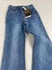 Spring 2026 Retro Blue High-Waisted Slimming Flare Jeans for Women