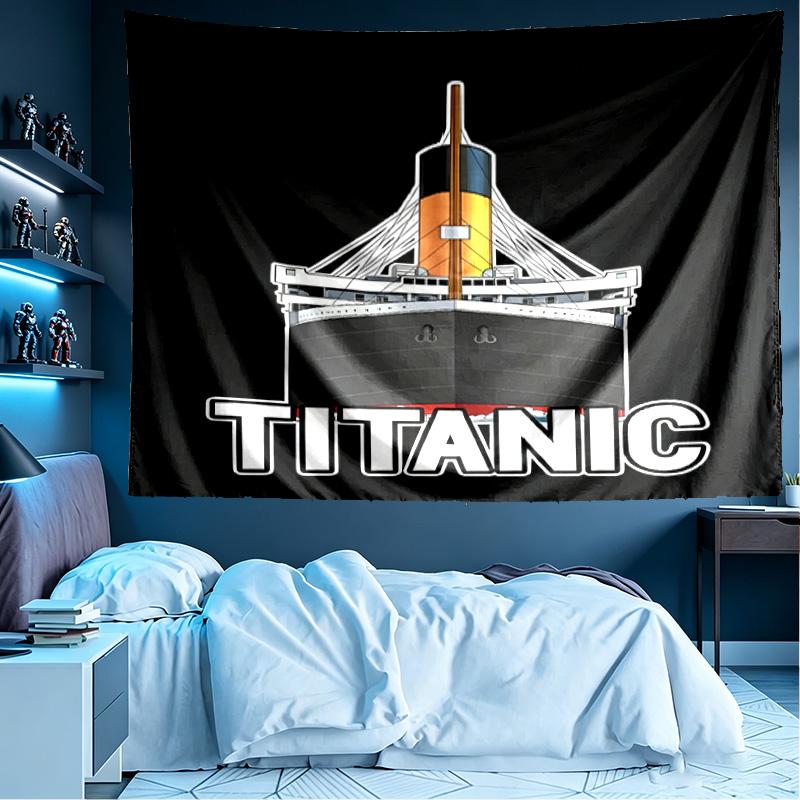 RMS Titanic Print Tapestry, Lightweight Wall Hanging, for Bedroom, Dorm, Living Room, Home Art Decor, Birthday Christmas Gift for Friends