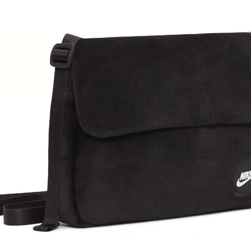 Nike Canvas Shoulder Bag, Canvas Bag, Shoulder Bag, Crossbody Bag, Fanny Pack Unisex Pure Black Casual DA6664-010