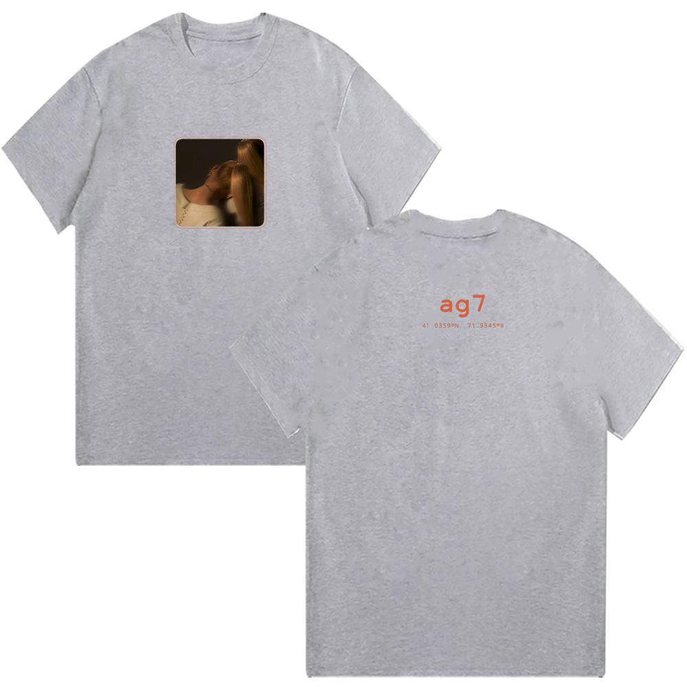 Ariana Grande Ag7 Tričko Eternal Sunshine Hudební Trička Bavlna Cool Tričko pro Ženy Muže Krátký Rukáv Top Y2K Oblečení Tričko