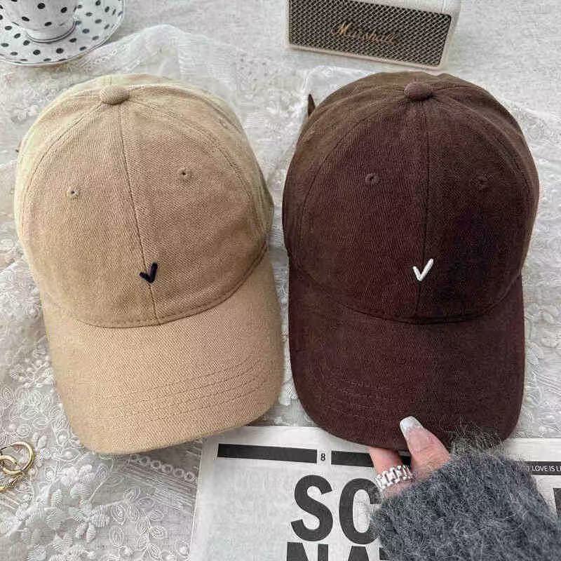 Cappellino da Baseball Classico in Cotone Ricamato con Ampia Visiera per Donna, Estivo, Casual