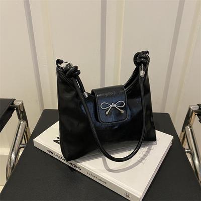 Hochwertige Schleifentasche Damen 2025 neu Sommer vielseitige Umhängetasche Mode Schulter Unterarm Eimertasche