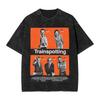 Trainspotting Film Koszulki Męskie Spierane Nowatorskie Koszulki Krótki Rękaw Okrągły Dekolt Koszulki 100% Bawełna Odzież z Nadrukiem
