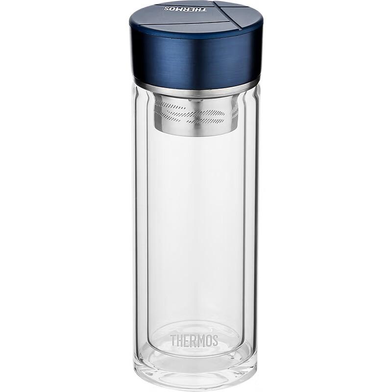 Thermos TCGD-400 Double-Layer Glass Water Bottle