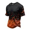 Men's Quick-Dry Round Neck Short Sleeve T-Shirt, Lightweight Mesh with Halloween Print