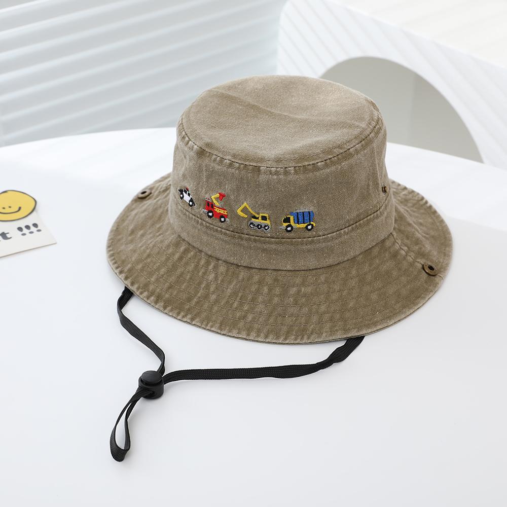 100% puur katoen veelkleurige kinder visserhoed, een gepersonaliseerde en casual outdoor zonbeschermingspet, geschikt voor uitstapjes