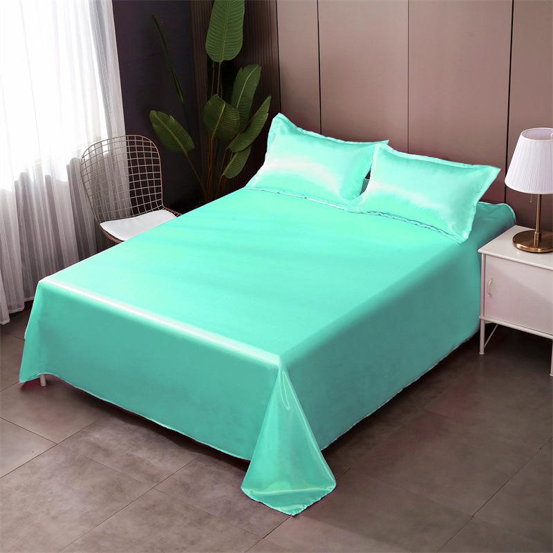 

Летние простыни из ледяного шелка, однотонные, двусторонние, стиранные, прохладные, шелковисто-гладкие, студенческие, однотонные, наматрасник, односпальные, 2,5 метра, гладкие 0.9 bed [sheet 170 * 230CM]