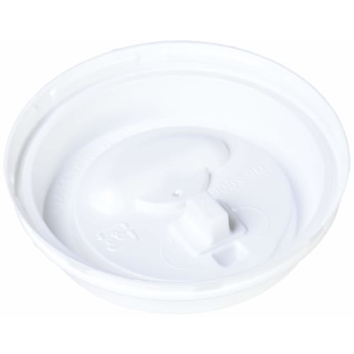 Insulated Embossed Paper Cup Lids, Lift-Up Lids, White, 50-Pack, SMP-260E-LF AMZ260ELF
