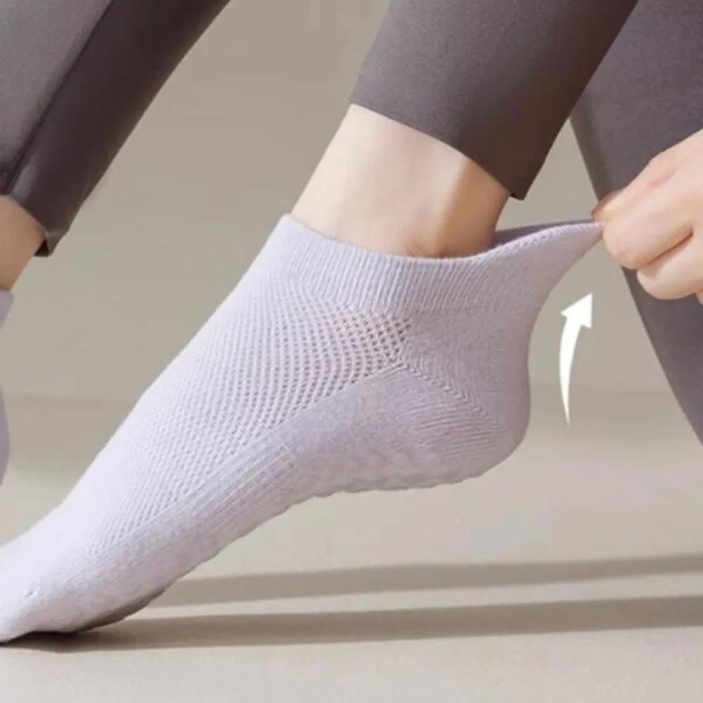 Women s Mesh Ankle Yoga Pilates Non-slip Socks FREE
