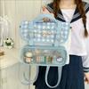 Cinnamoroll School Bag Blue Cartoon And Geometric Pattern For Daily Commuting