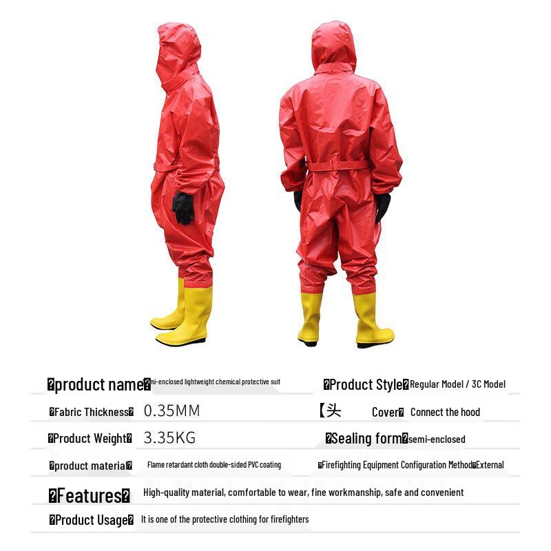 Semi-Enclosed Light Chemical Protective Suit