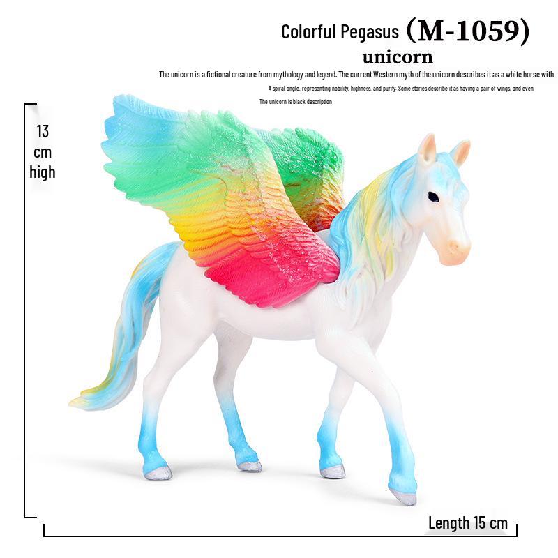 European Mythology Pegasus & Unicorn Children's Toy Figurine Set