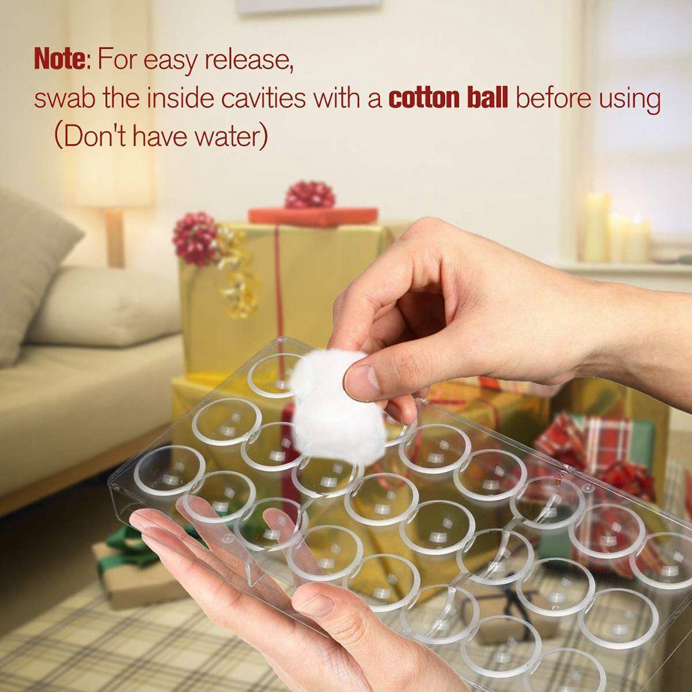 Home 24 Half Ball DIY Polycarbonate Cake Mousse Mould Candy Maker Hard Chocolate Mold Baking Tool