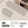 2Pcs/Set Durable Bathroom Mat Non-Slip Long Floor Mat Simple Stripes Bath Rug  Home Decoration