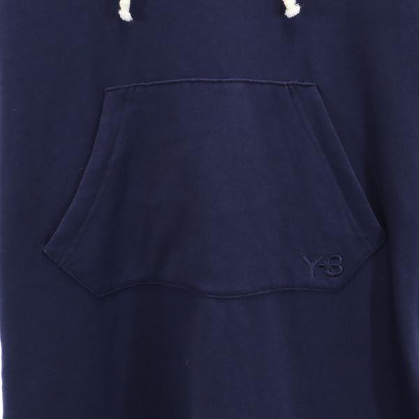 Y-3 Logo Embroidery Short Sleeve French Sleeve One Piece S Navy Women Used