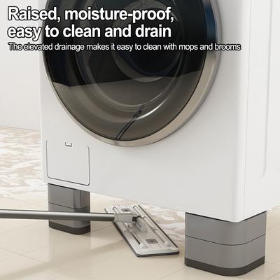 4Pcs Anti Vibration Pads Height-increasing Support Stand Furniture Vibration Damper Non-Slip Stop Foot Mat For Washing Machine