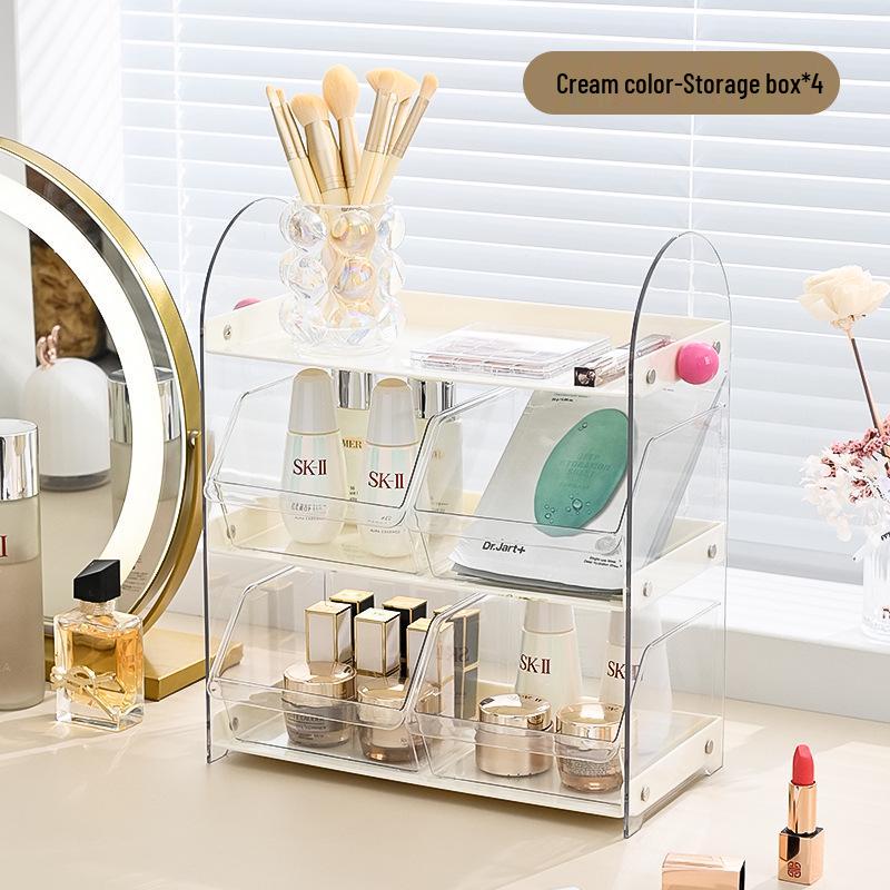 Hochwertiges Kosmetik-Aufbewahrungsregal im chinesischen Stil für Make-up- und Hautpflegeprodukte