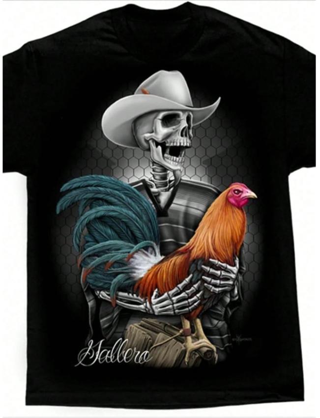 

Летняя мужская футболка большого размера с принтом скелета и мексиканского орла, из чистого хлопка, черная, с круглым вырезом, с коротким рукавом, прохладная, дышащая 4XL