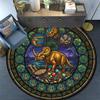 Prehistoric Fossil Art Round Area Rug Under Office Chairs Bedroom Living Room Home Decor