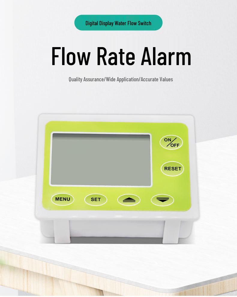 Intelligent Digital Water Flow Meter with Flow Rate and Shortage Alarms