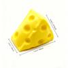 Cute Cheese Shaped Squeeze Toy, Soft And Fun With Slow Rebound Texture. Great For Stress Relief, Daily Leisure, Holiday Gifts