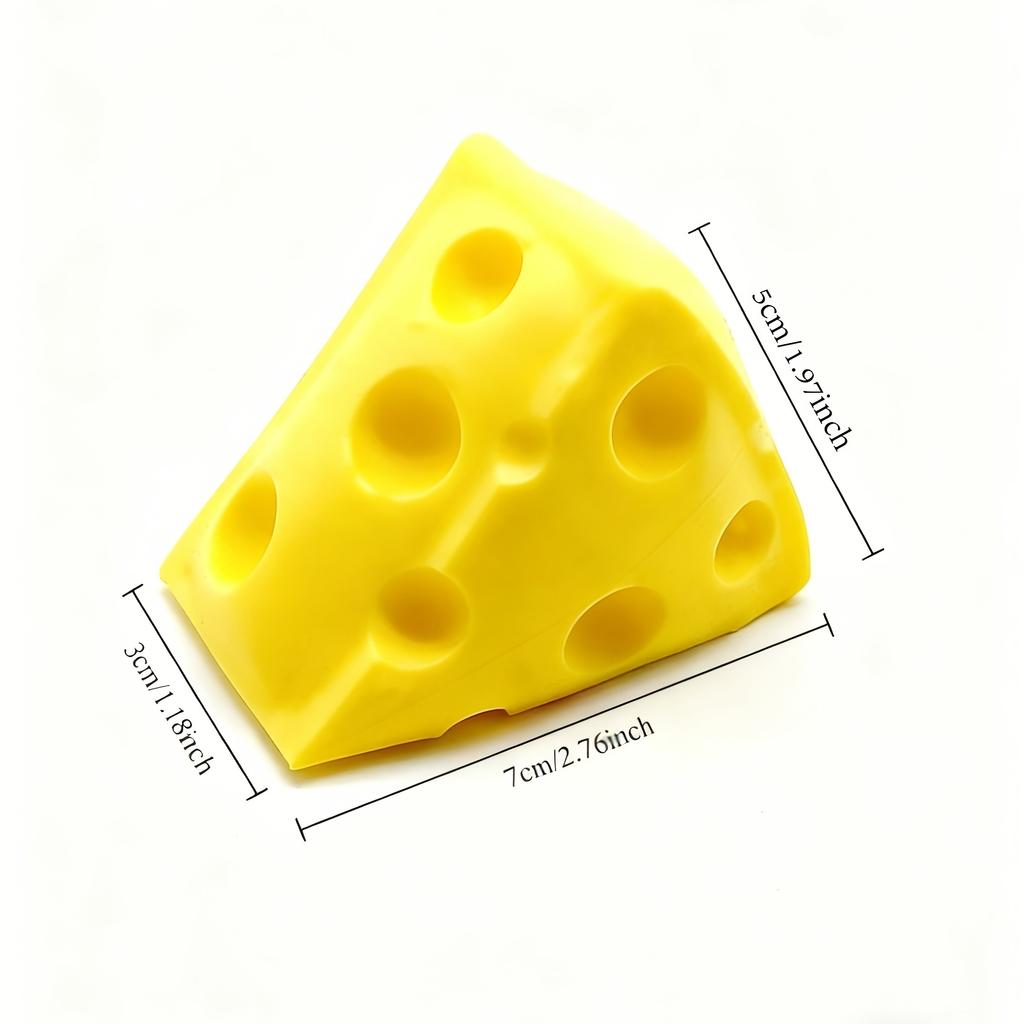 Cute Cheese Shaped Squeeze Toy, Soft And Fun With Slow Rebound Texture. Great For Stress Relief, Daily Leisure, Holiday Gifts