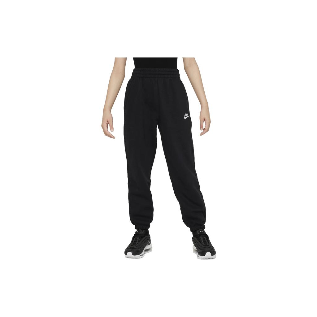 Nike Kids SS23 Solid Color Logo Joggers Kids Bottoms Black FD2933-010