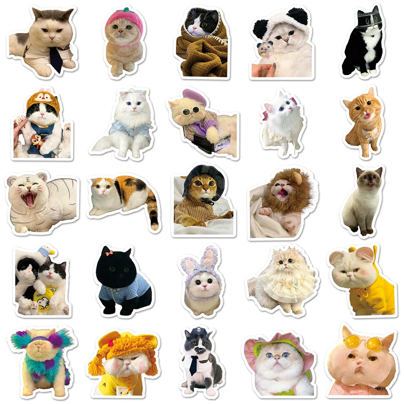 

100 PC Cute Pet Animal Decoration Mobile Computer Stickers one size