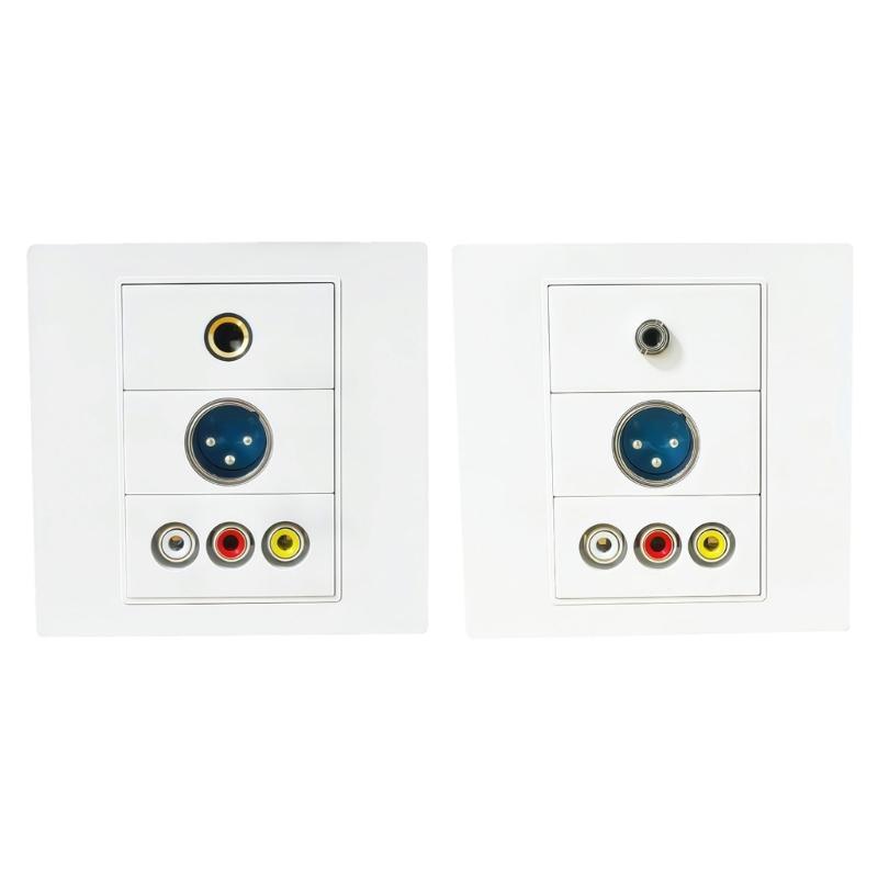 86 Type Modular Panel with Customizable Module Wall Plate Suitable for Multimedia Interfaces ABS Texture Embedded Frame