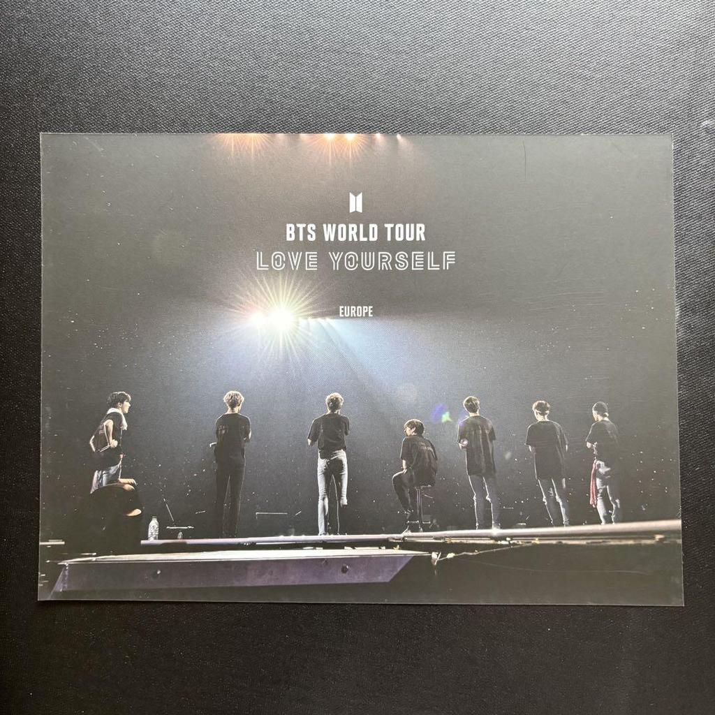[USED] BTS LOVE YOURSELF EUROPE European Blu-ray Postcard