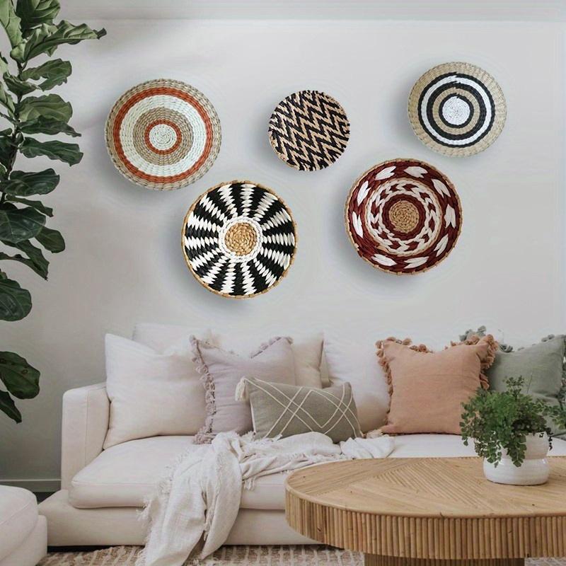 1Pcs Moroccan Style 13.78 Inch Straw Background Wall Decorations for Home Sofa Bedside Hangings