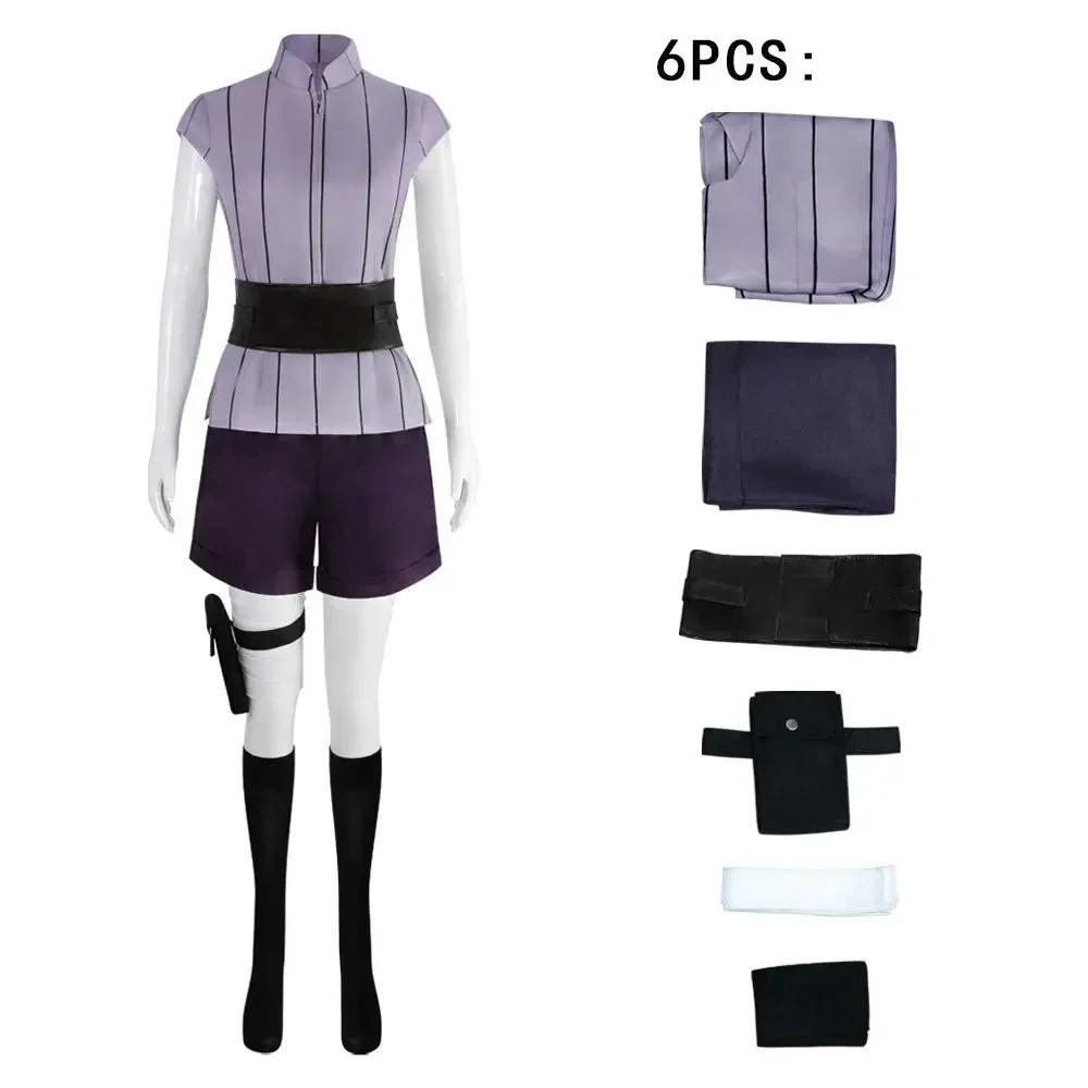 CosplayHyuga Hinata Cosplay Tērps Parūka Sieviešu