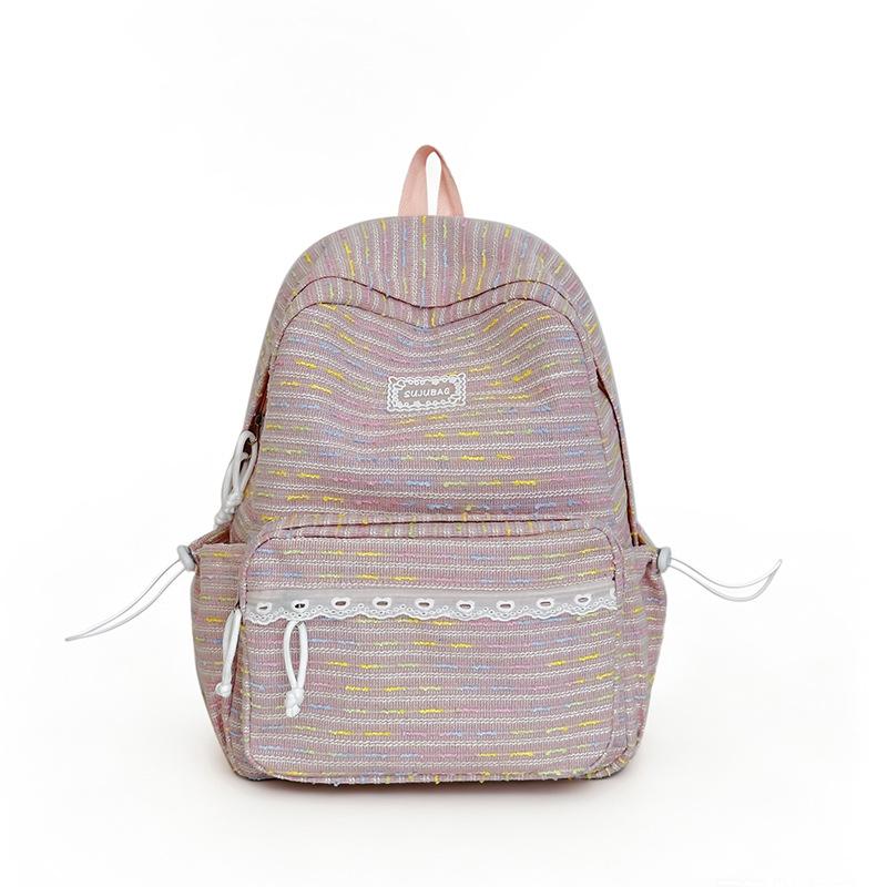 Schoolbag Korean version sweet high-value middle school student backpack campus versatile college student backpack casual backpack wholesale backpack
