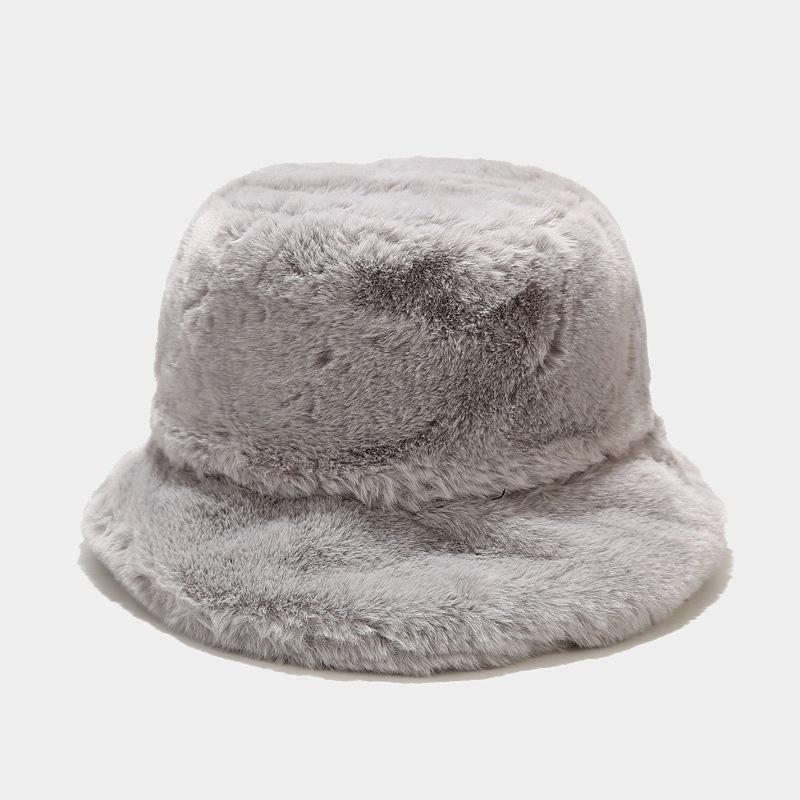 Faux Fur Winter Bucket Hat for Women Men Fluffy Warm Hat Women's Furry Fisherman Cap for Casual, Trips, Sports, Skiing