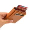 Id Card Holder Automatically Ejects Men's Card Bag Three Fold Casual Women's Mini Wallet
