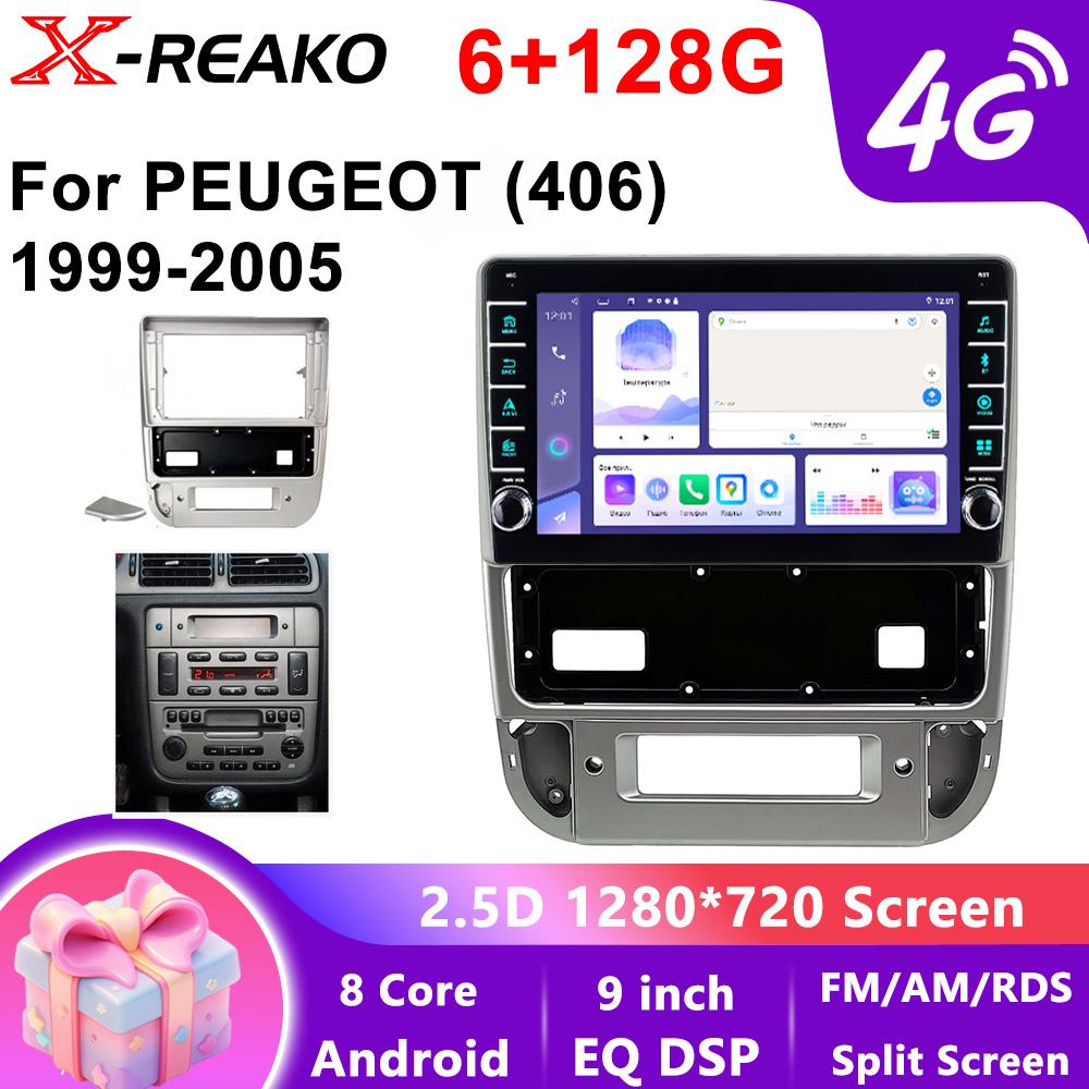 2din Android Autoradio Für Peugeot 406 1999-2005 Multimedia Player Stereo Navigation GPS Carplay Auto Audio WIFI+4G 8Core Head Unit
