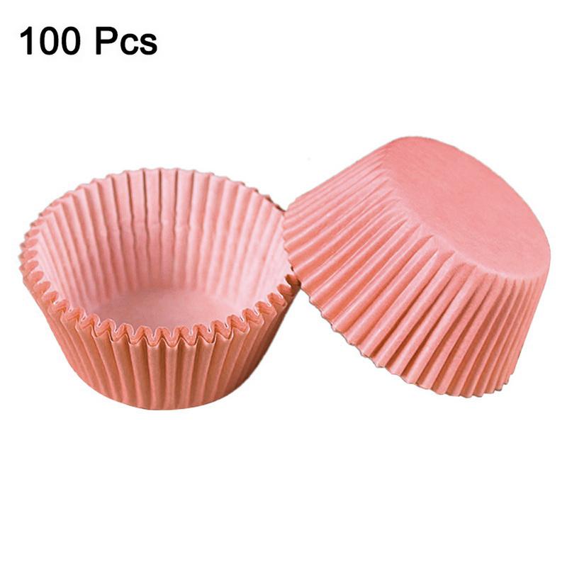 50/100pcs Multi-style Cupcake Liner Baking Cup For Wedding Party Caissettes Tulip Muffin Cupcake Paper Cup Oilproof Cake Wrapper 100pcs-062