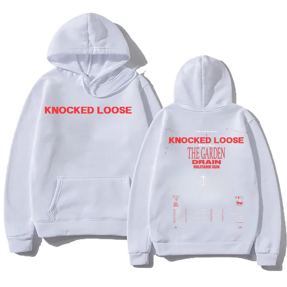 New Metal Music Hoodies Knocked Loose The Garden Drain Militarie Gun Tour Streetwear Fashion Long Sleeve High Street Pullovers