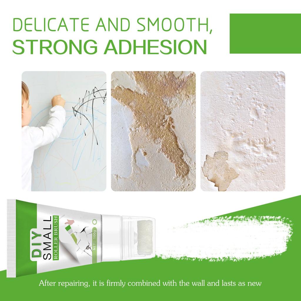 100g White Wall Small Roller Brush Paint Interior Wall Household Wall Environmental  Paint