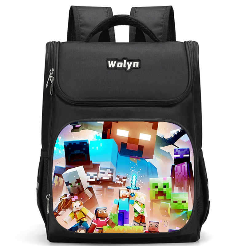 Minecraft Schoolbag Multi-Functional High-Value Spine Protection To Reduce The Burden, A Must-Have Comfortable Backpack For Students
