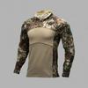 Men Women Tactical Camo Long Sleeve Shirt Pants Set Outdoor Hiking Camping Breathable Cotton Loose Fit