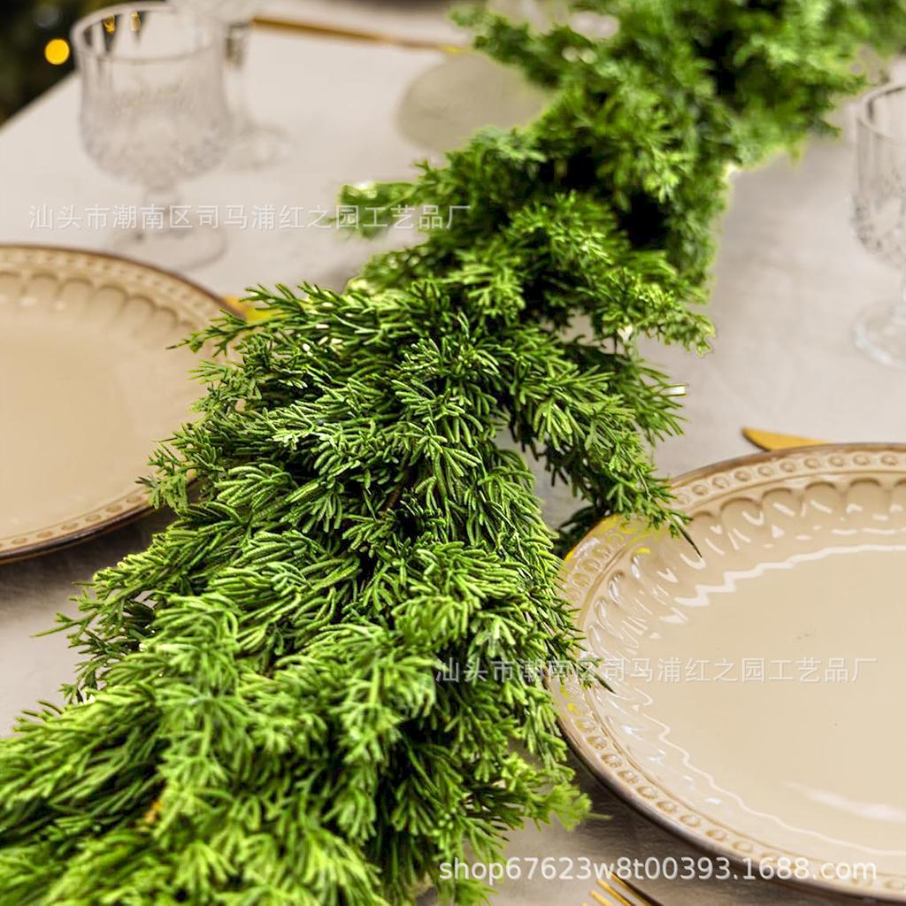 Pine And Cypress 195Cm Artificial Pine And Cypress Rattan Home Decoration Christmas Green Plants