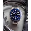 Orient "Kanno" Japan Automatic/Manual Diver Style Watch, Blue Dial, Stainless Steel Bracelet.