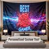 Neon Colorful (1) Theme Custom Tapestry Personalized Custom Name Text Wall Hanging Tapestry Home Decor Background Cloth