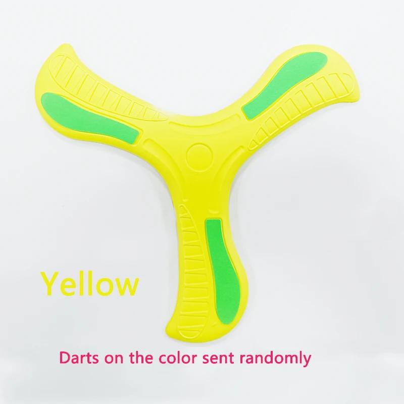 Kids Soft Foam 3-Blade Boomerang Cross Shape Outdoor Toy Flying Disc Adult-Kids Interactive Sports Toy Puzzle Stress Relief Gift